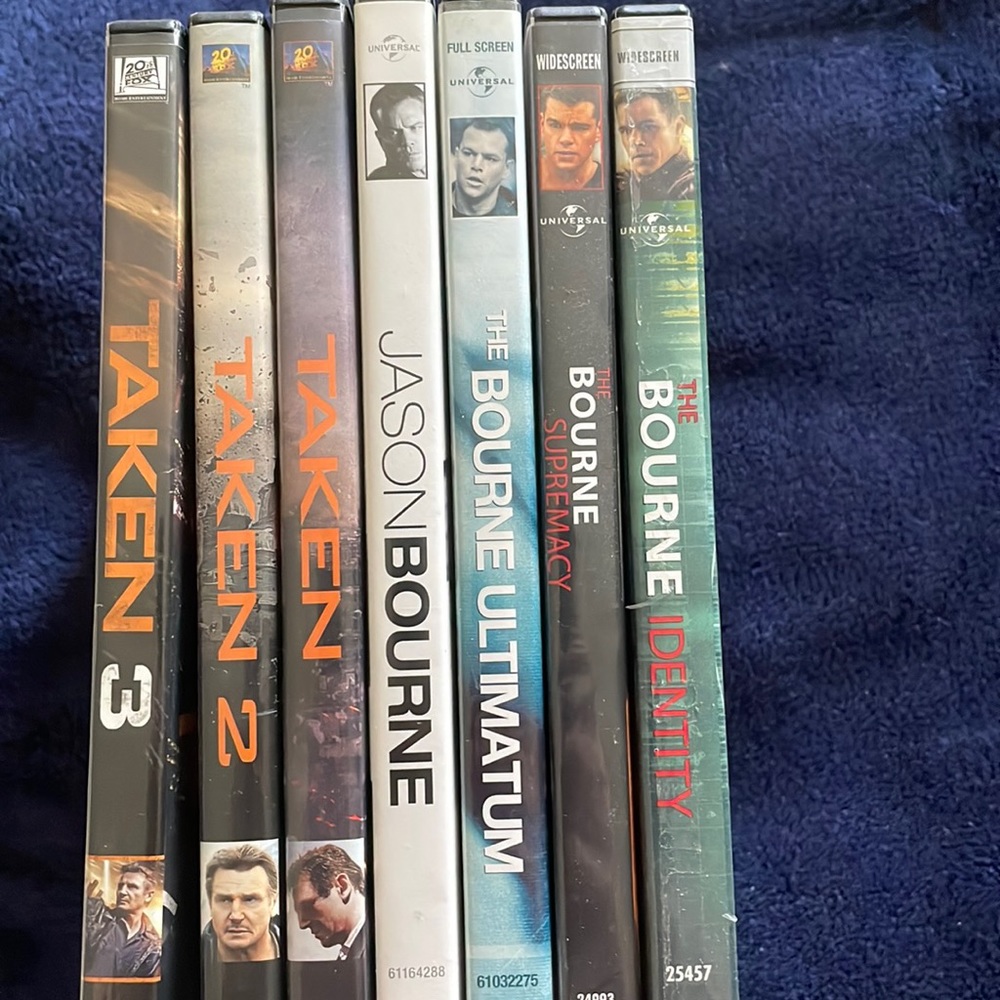 Bourne Series + Taken 1-3 DVD’s